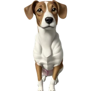 realistic indoor dog portrait sticker