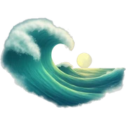 Waves sticker