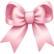 Pastel pink bow sticker
