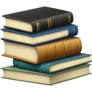 Stacked books sticker