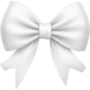 white bow sticker