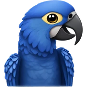 Hyacinth macaw sticker