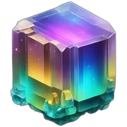 Bismuth crystal sticker