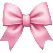 Light pink bow  sticker
