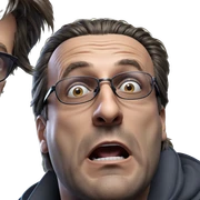 male portrait with sunglasses sticker