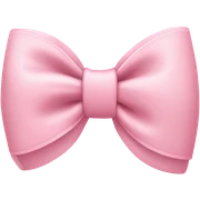 light pink bow on light pink bow sticker