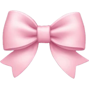 Light pink bow sticker