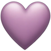Mauve heart sticker