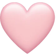 pastel pink heart sticker