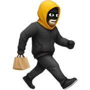thief walking sticker