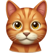 Red cat sticker