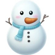 Kawaii cute snowman  sticker