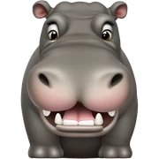 Hippo sticker