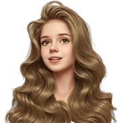 realistic portrait of girl sticker