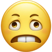 Sad face but laughing  sticker