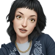 realistic portrait of girl sticker