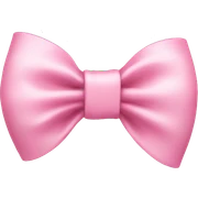 Baby pink bow sticker