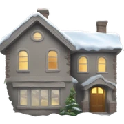 Hot winter home sticker