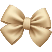 a beige bow sticker