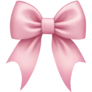light pink bow sticker
