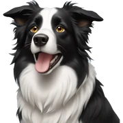 border collie  sticker