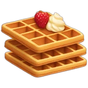 Waffle sticker