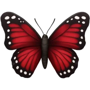 Dark Red butterfly  sticker