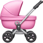 Pink stroller sticker