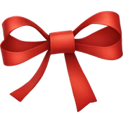 Red bow sticker