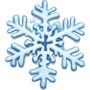 Melting snowflake sticker
