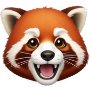 red panda sticker