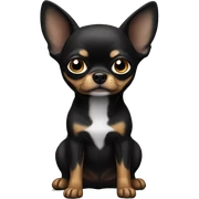Black chihuahya sticker