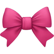 Cute bow sticker
