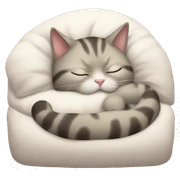 Cat sleep sticker