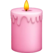 light pink candle sticker