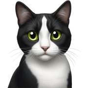 Tuxedo cat sticker