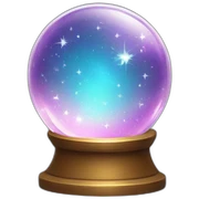 crystal ball sparkles sticker