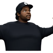 meme man in black attire sticker
