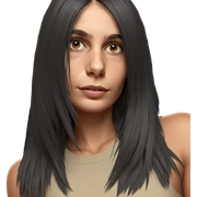 realistic portrait of girl sticker