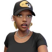 girl in baseball cap sticker