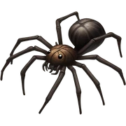 Realistic scary spider sticker