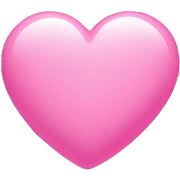 Pink heart sticker