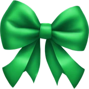 Green  bow sticker