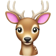 Deer with hello kitty on the back sticker