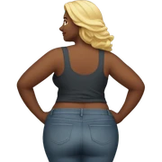 Curvy woman from behind sticker