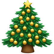 Christmas tree sticker