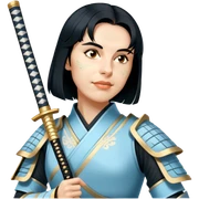 Elegant Samurai sticker