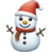 Christmas snowman sticker