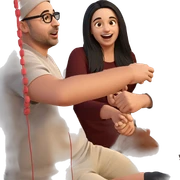 happy friends enjoying together sticker