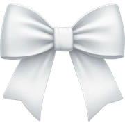 White bow sticker